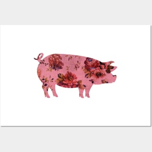 Pig and Roses Animal Farm Posters and Art